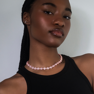 Collar Eslabones Claustro en Oro Rosa - 10mm