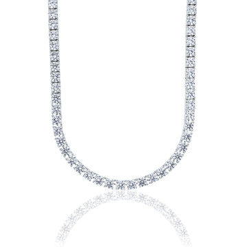 Moissanite Diamond Tennis Chain in Sterling Silver - 5mm