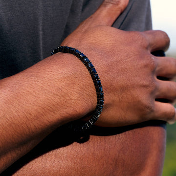 Pulsera de tenis Black Diamond en negro - 5 mm