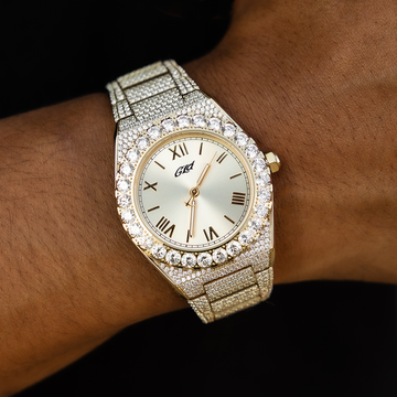 36MM Iced Alpha Era® en Oro