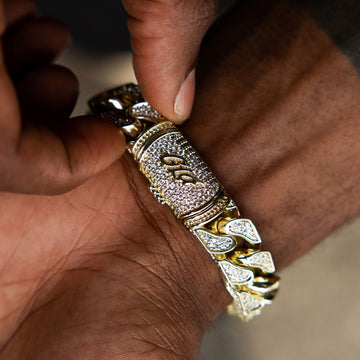 Pulsera Eslabón ID Helada