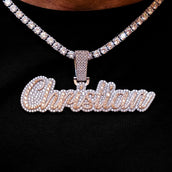 Custom Name Plate Two-Tone Script Font