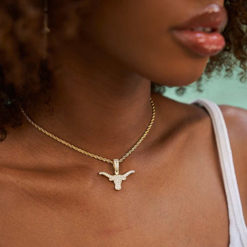 Colgante oficial con micro logo de los Texas Longhorns de la NCAA