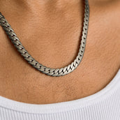 South Beach Cuban Chain in Black - 8mm