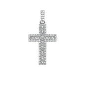 Diamond Baguette Cross