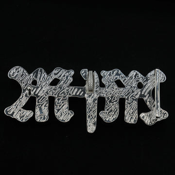 GLD X Bloody Osiris Moissanite MFM Belt Buckle Pendant in White Gold