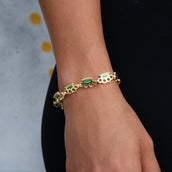Poing Doré Micro Link Bracelet in Yellow Gold