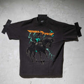 GLD World Tour Tee in Black/Dark Grey