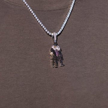 Penguin Body Official DC Comics Pendant in White Gold