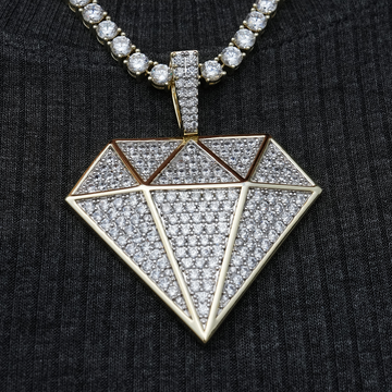 Large GLD Diamond Pendant