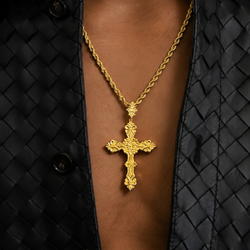 Medieval Cross Pendant in Yellow Gold