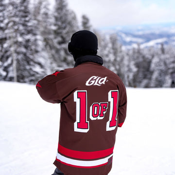 GLD Brown and Red Hockey Jersey