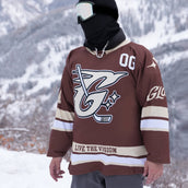 Camiseta de hockey GLD marrón y crema
