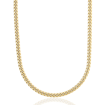 Miami Cuban Necklace in Yellow Gold - 5mm