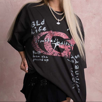 GLD 12 Year Anniversary Tee in Black