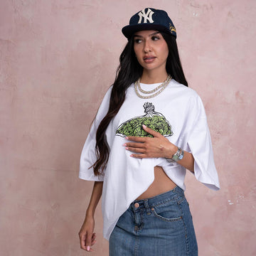 GLD Pound of Green Tee in White