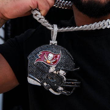 Colgante de casco oficial de la NFL de los Tampa Bay Buccaneers gigante