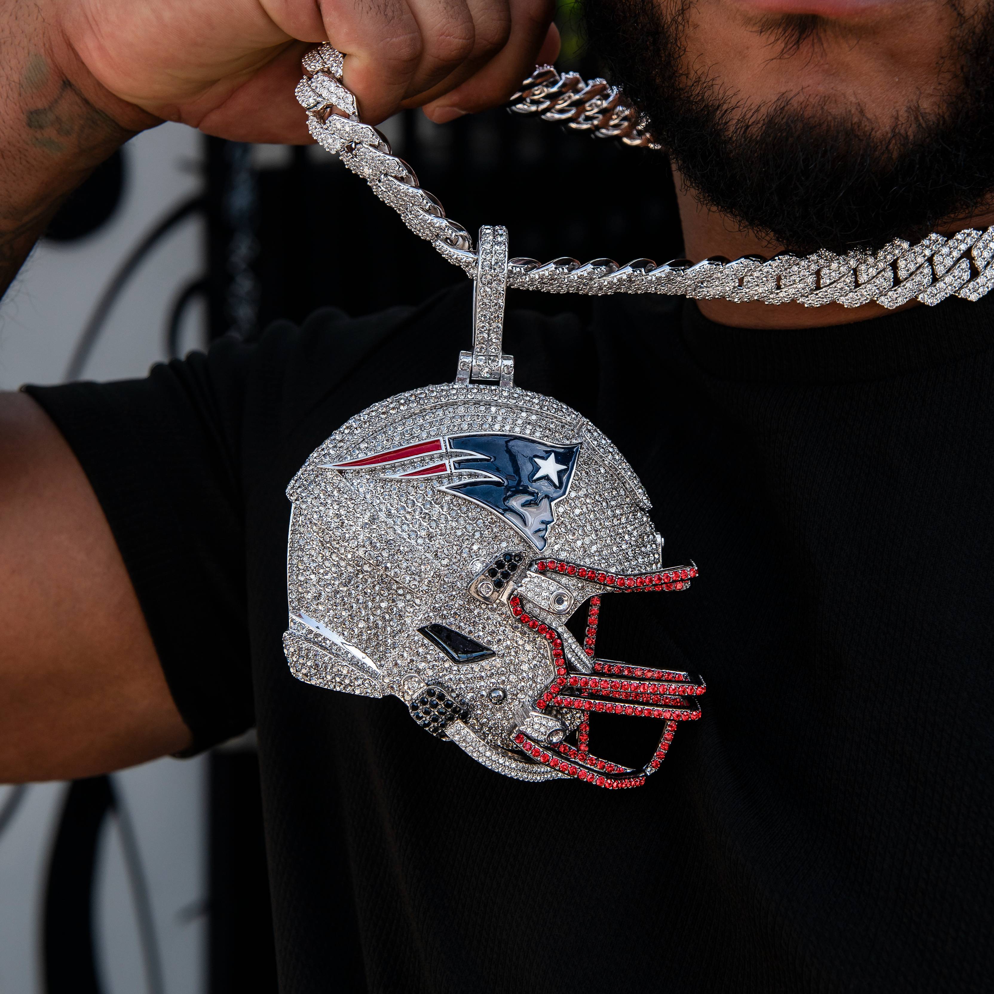 Giant New England Patriots Official NFL Helmet Pendant- The GLD Shop