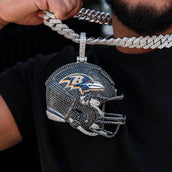 Colgante de casco gigante oficial de la NFL de los Baltimore Ravens