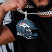 Colgante gigante de casco oficial de los Denver Broncos de la NFL