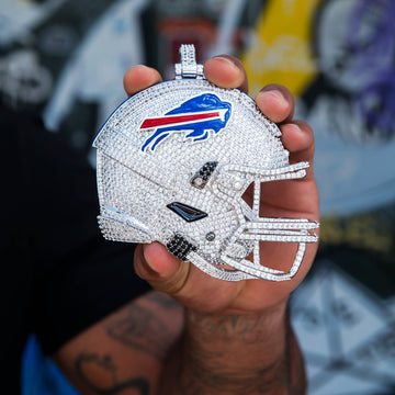 Colgante gigante del casco oficial de la NFL de los Buffalo Bills