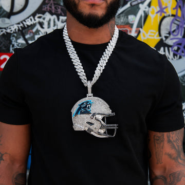 Dije de casco oficial de la NFL de los Carolina Panthers gigante