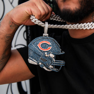 Giant Chicago Bears Official NFL Helmet Pendant
