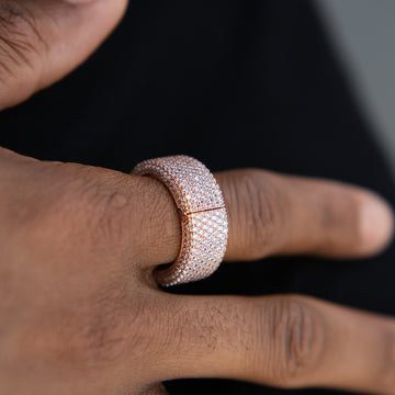 Iced Smart Ring Cover in Rose Gold Vermeil