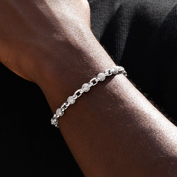Pulsera de eslabones con caja de bolitas heladas