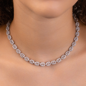 Micro colgante Valentina en oro blanco