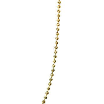 Cadena de bolas cortadas en luna de oro vermeil amarillo - 2mm