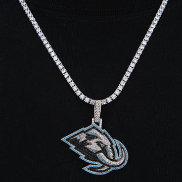 Utah Hockey Club Official NHL Logo Pendant in White Gold