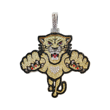Colgante con el logotipo oficial del Clásico de Invierno de la NHL de los Florida Panthers en oro blanco