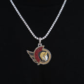 Ottawa Senators Official NHL Logo Pendant in White Gold