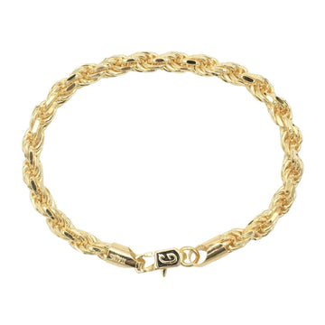 Rope Chain Bracelet in Yellow Gold Vermeil - 6mm
