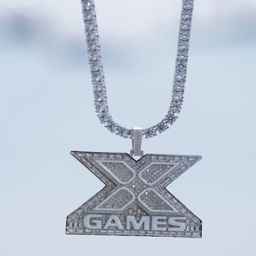Colgante X Games Helado en Oro Blanco
