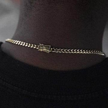Cuban Link Chain in Yellow Gold - 5mm - The GLD Shop