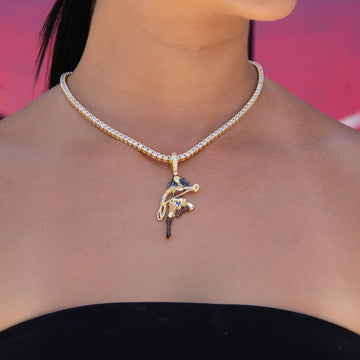Colgante oficial de Wonder Woman de DC Comics en oro amarillo