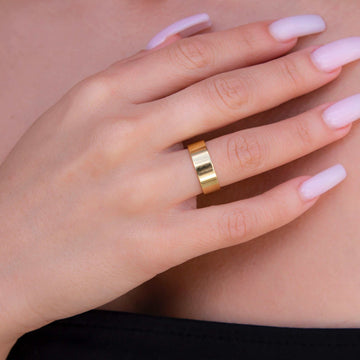Anillo de banda plana