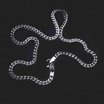 Cadena Franco de oro blanco - 3mm