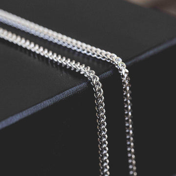 White Gold Franco Chain - The GLD Shop