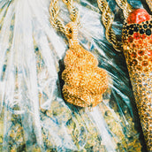 El Colgante Pepita de Oro en Oro Amarillo