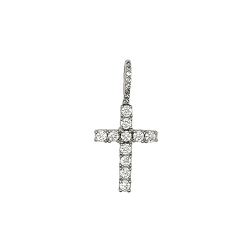 Heart and Cross Set in White Gold