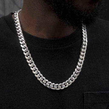 GLD Signature Cuban in White Gold - 12mm - The GLD Shop