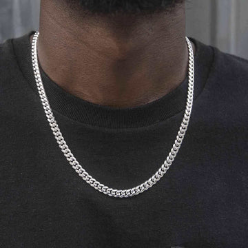 Miami Cuban in White Gold - 6mm