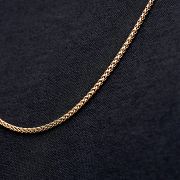 Cadena de palma en oro rosa - 2 mm