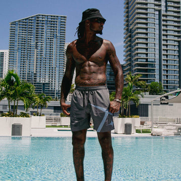 Grey Summer Board Shorts - The GLD Shop