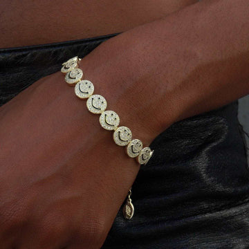 Iced Smiley Bracelet