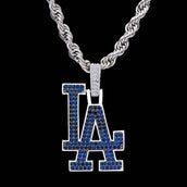 Official MLB Pendant + 4mm Rope Chain Gift Bundle