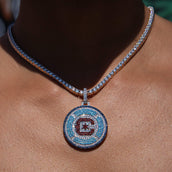 Chicago Fire FC Official MLS Logo Pendant in White Gold